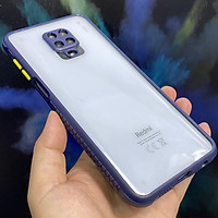 Ốp lưng cho Xiaomi Redmi Note 9S - Note 9 Pro trong viền màu che camera 4 Gốc chống sốc