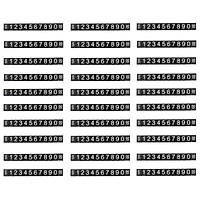 30 sets Black Sale Price Display Tag Cubes Label White Numerals on Plain Retail shop Counter