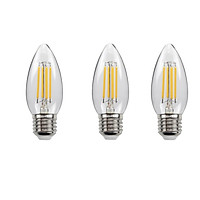 Bộ 3 bóng đèn Led Edison C35 4W hình quả nhót đui E27 hàng chính hãng.
