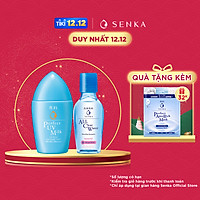 Combo Sữa chống nắng Senka Perfect UV Milk 40ml và Nước tẩy trang Senka Micellar Formula White 70ml