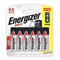 Pin Max 4 + 2 Viên Energizer E91 BP4+2 AA