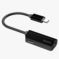 Bộ Chuyển Đổi Cổng Lightning Sang Jack Audio 3.5mm Cho Iphone X/7/8 Plus Baseus - Đen