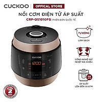 Nồi cơm điện tử áp suất Cuckoo 1.8 lít CRP-QS1010FG - Lòng nồi phủ men Xwal độc quyền - Bảng điều khiển thông minh - Nhiều chế độ nấu ăn - Sản xuất tại Hàn Quốc - Phiên bản Quốc tế - Hàng chính hãng
