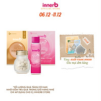 Combo hộp nước uống Collagen InnerB Glowshot (50mlx6) & INNERB AQUA RICH DOUBLEUP (giúp giữ ẩm da sáng mịn từ Axit Hyaluronic) lọ 56 viên