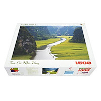 Bộ tranh xếp hình cao cấp 1500 mảnh ghép của liên kết mua – Tam Cốc Mùa Vàng (60x100cm)