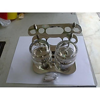 Kệ cốc bàn chải inox 304, kệ cốc inox 304, kệ úp cốc, kệ úp ly.