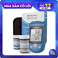 BỘ MÁY ĐO ĐƯỜNG HUYẾT VÀ AXIT URIC ( BỆNH GÚT ) 2 TRONG 1 KÈM 100 QUE KIM