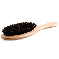 Natural Boar Bristle Hair Brush Wooden Paddle Hairbrush Detangling Hairbrush