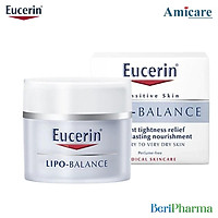 Eucerin Kem Dưỡng Ẩm Cho Da Khô Và Nhạy Cảm Lipo Balance 50ml