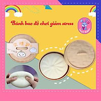 Đồ chơi xả stress hình bánh bao dễ thương mềm dẻo đàn hồi, bánh bao silicon co giãn nắn bóp giải tỏa căng thẳng
