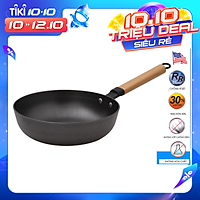 Chảo Gang Lòng Sâu La Gourmet Nitrigan NTGW347701 (28cm)