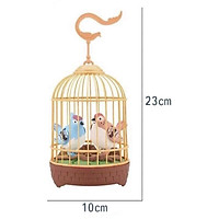 Đồ chơi lồng chim hót chào khách cho bé nghe tiếng chim ký ức tuổi thơ