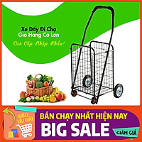 Xe Kéo Đi Siêu Thị, Đi Chợ Có Giỏ Hàng Cỡ Lớn Cao Cấp Nhập Khẩu-XDC02
