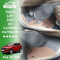 Thảm lót sàn ô tô 5D,6D Cacbon Maybach Kia Seltos