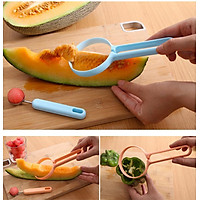 Honana CF-SP02 2Pcs/set Fruits Scoops Peeler Spoon Cutter Melons Dig Ball Kitchen Gadget