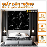 Decal Dán Tường Vân Đá Đen (V11) | Giấy Dán Tường Chất Liệu Decal Cao Cấp Dán Phòng Ngủ Phòng Khách Theo Phong Cách RIên