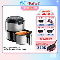 Nồi chiên không dầu Tefal 4.2 Lít - Vỏ thép - EY401D15 - Hàng chính hãng