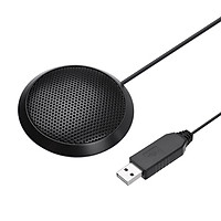 USB Conference Microphone Omnidirectional Computer Microphone Plug and Play Laotop Mic for Video Conderence Live