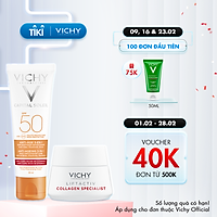 Bộ Kem Chống Nắng Ngăn Ngừa Các Dấu Hiệu Lão Hóa Vichy Capital Soleil Anti-Age