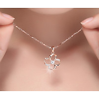 Dây chuyền nữ mặt cỏ bốn lá may mắn - DC000017 - Vòng cổ nữ S925