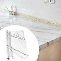 Marble Paper Roll Kitchen Countertop Cabinet Furniture Renovated Wallpaper PVC Easy to Remove Waterproof