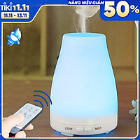Máy Khuếch Tán Tinh Dầu Chuyên Dụng Cho Gia Đình Và Văn Phòng, Máy Phun Sương Siêu Âm Khuếch Tán Tinh Dầu Tích Hợp Đèn Led 7 Màu Trang Trí Phòng Cực Đẹp
