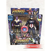 Đồ Chơi Hộp SN 2T Captain America khiên , thanos pin , 83802A - SP350375