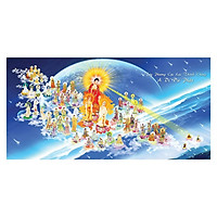 Tranh Phật Giáo Tây Phương Tiếp Dân 2464 (30 x 60 cm)