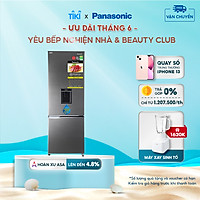 Tủ Lạnh 2 Cánh Panasonic 290 Lít NR-BV320WSVN ngăn đá dưới - Lấy nước ngoài - Hàng chính hãng