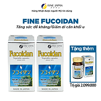 Combo 2 Hộp Fucoidan Nhật Bản Fine Japan Hỗ Trợ Ngăn Ngừa Ung Thư, Bồi Bổ Sức Khỏe 2 hộp x 30 viên