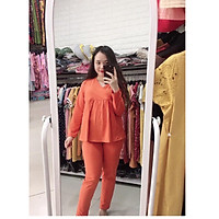 Bộ mặc nhà bầu và sau sinh chất cotton loại 1