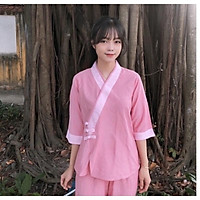 Đồ Lam Đi Chùa # Tim 3Nút Vải Cao Cấp # Quần Áo Nữ # Đồ Bộ Nữ