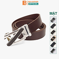 Thắt lưng nam da bò nguyên tấm L111 cao cấp màu nâu, dây lưng nam da bò thật mặt khóa tăng tự động thép không gỉ, nhiều mặt khóa lựa chọn, hộp sang trọng làm quà tặng,thương hiệu Bụi leather chuyên đồ da thật,bảo hành 12 tháng
