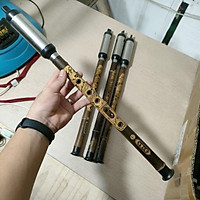 Sáo Mèo Dọc Chạm Rồng Trúc Tím Thổi Nhẹ Lam Căng