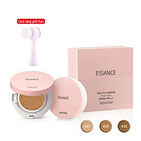 Phấn nước mịn lì mờ khuyết điểm Essance Veil Fit Cushion SPF50+ PA+++ 15g Tặng Cọ rửa mặt