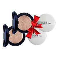 Combo 2 lõi phấn nước kiềm dầu, che khuyết điểm It's Well Plus