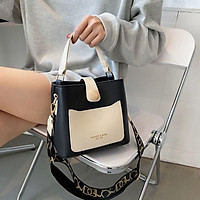 Túi xách nữ thời trang mới nhất da 2 lớp, dây bản to chắc chắn sz20 rộng dãi thoải mái, đeo vai đeo chéo mã LHA55