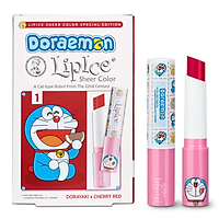 Son dưỡng môi (DORAEMON LIPICE SHEER COLOR DORAYAKI x CHERRY RED) 2.4g - 42242
