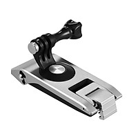 Aluminum Action Camera Backpack Shoulder Strap Clip Mount Strap Holder 360° Rotatable 6-level Thickness CNC Technology