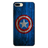 Ốp Lưng Dành Cho iPhone 8 Plus/ 7 Plus Captain America's Nền Gỗ