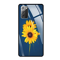 Ốp Lưng Kính Cường Lực Cho Điện Thoại SAMSUNG GALAXY NOTE 20 - 0340 SUNFLOWER07 - Hàng Chính Hãng