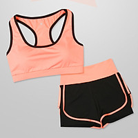 Bộ đồ tập Gym nữ - Set quần đùi và áo Bra thể thao