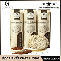 Bánh gạo lứt nguyên hạt GUfoods (500g = 54 bánh) - Phù hợp ăn kiêng, Tập Gym, Eat clean
