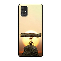 Ốp lưng dành cho điện thoại Samsung Galaxy A51 in họa tiết Chú kiến bê khúc gỗ-2500x5000