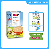 Bột ăn dặm dinh dưỡng Sữa, Hoa quả, Bắp HiPP Organic 250g
