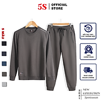Bộ Quần Áo Nỉ Nam 5S (5 màu), Chất Liệu Cotton USA, Mềm Mịn, Bền Màu, Không Bai Xù, Co Giãn Thoải Mái (BNI21002)