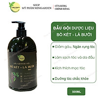 Dầu gội dược liệu BỒ KẾT - LÁ BƯỞI 2in1 - Ngăn tóc rụng, kích mọc tóc GREENBON ( 500ML )