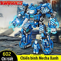 Mô hình lắp ráp Xếp Hình Supper Robot Bảo Vệ Vũ Trụ với hơn 600 chi tiết bằng nhựa ABS nhiều màu sắc