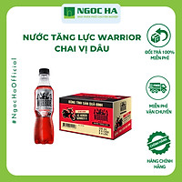 (Thùng) Nước Tăng Lực Warrior vị dâu chai 330ml