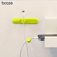 Bcase TUP Magnetic Cable Organizer Silicone Hub Desktop Organizer Cord Holder Portable Wire Storage Device Office Home Cables Winder Mouse Headphone Securing Clips Wire Organizer